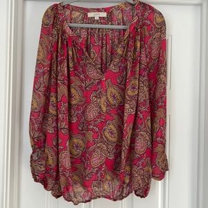 Loft Paisley v neck blouse